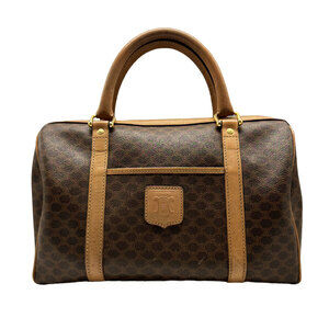 Celine handbag brown Macadam coated canvas
